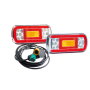 Zestaw lamp 13 pin LED diod do lawet przyczep WTYCZKA BAJONET WIĄZKA 7 metrów